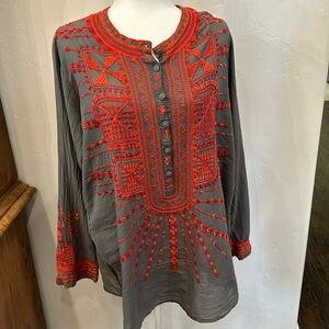 Johnny Was embroidered top